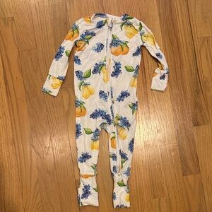 Posh Peanut Citrus & Floral Convertible Footie